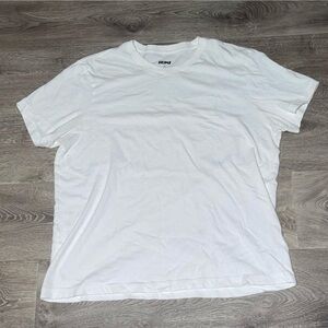 Skims White Cotton T-Shirt
